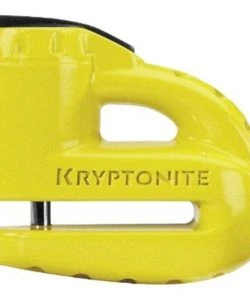 KRYPTONITE KEEPER 5-S2 DISC LOCK - MATTE YELLOW W/REMINDER (3C)