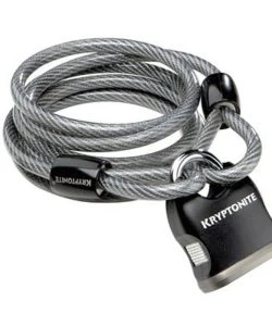 KRYPTONITE KRYPTOFLEX 818 CABLE 180cm X 8mm AND PADLOCK (9US)