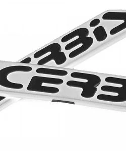 ACERBIS REPLACEMENT PLASTIC LOGO STICKER WHITE BLACK