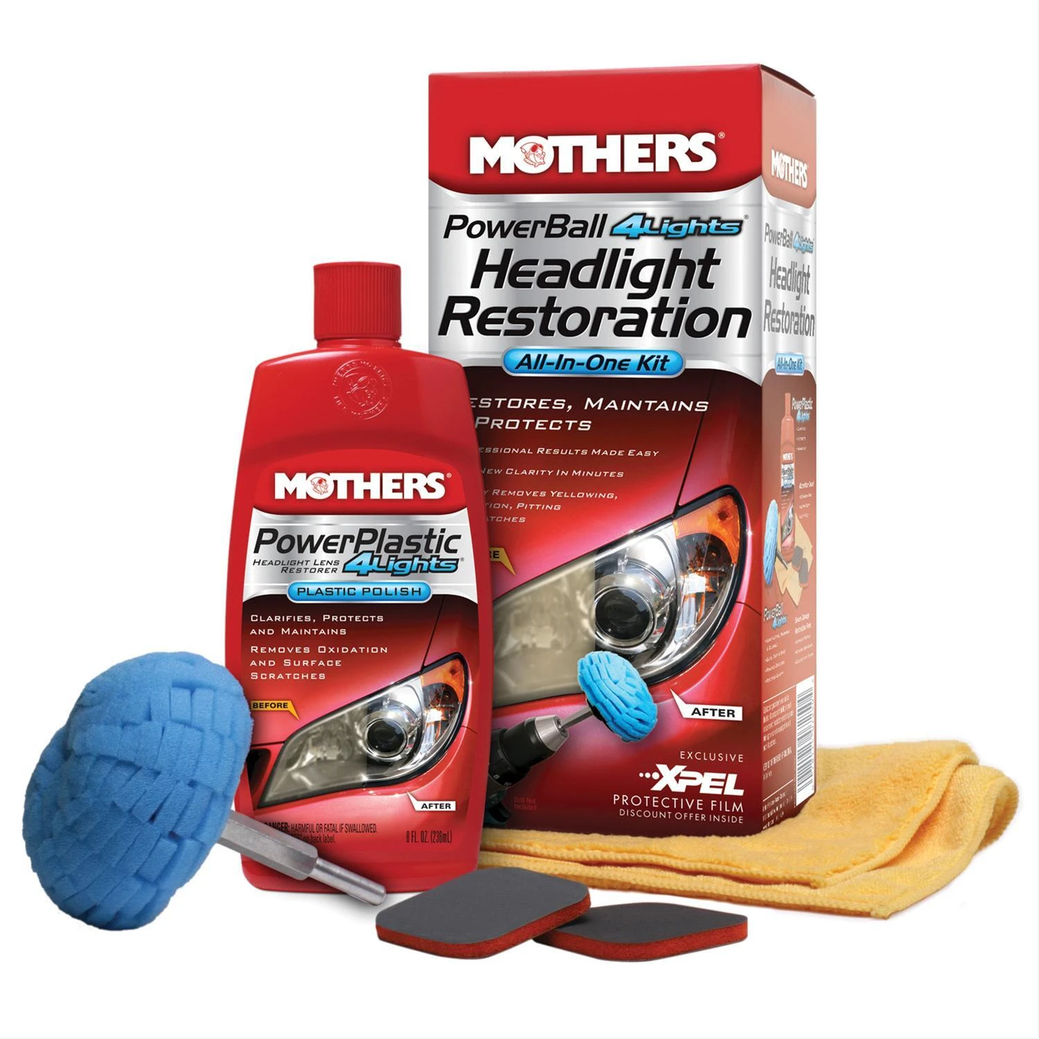 Mothers Headlight Restoration Kit 3 Mothers Headlight Restoration Kit
