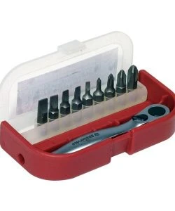 BikeService Hand Drive Bit Set - Flat & Phillips - 10pc