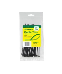 Tridon Cable Tie Black 150 X 4mm Pk25