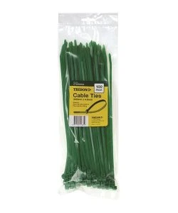 Tridon Cable Tie Green 300 X 4.8mm Pk100