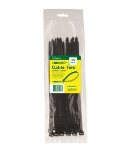Tridon Cable Tie Black 300X8mm Pk25